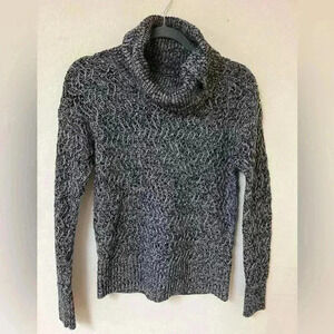 Banana Republic cowl neck sweater grey and black cowl sweater S